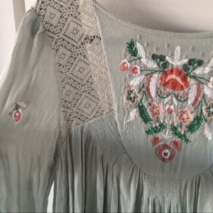 Free People embroidered dress